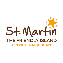 Logo von St. Martin, der freundlichen Insel in der französischen Karibik.